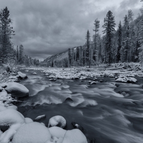 Первый снег на реке автора novik
