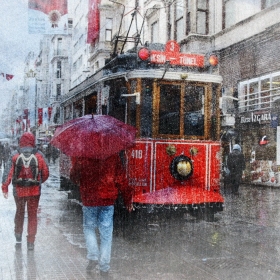 Красный трамвай... автора Liliya