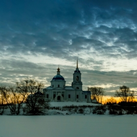 Закат в селе Б.Куяш.