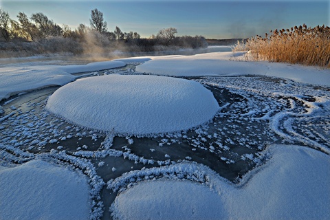 Река Миасс в Челябинске. 18.02.2013г. автора bogdanovskiy