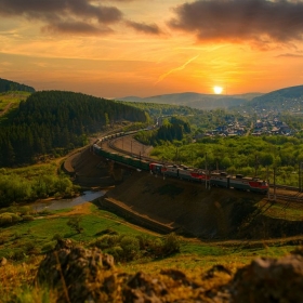 Вечерний город.