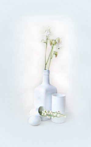 белые цветы автора voronin