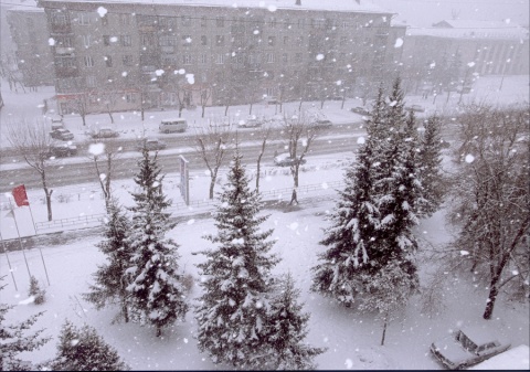 Снег в городе автора lagunov