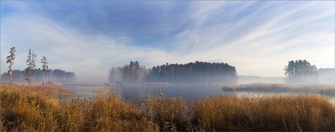 Седое утро на озере Сугомак автора Anna_Mochalova