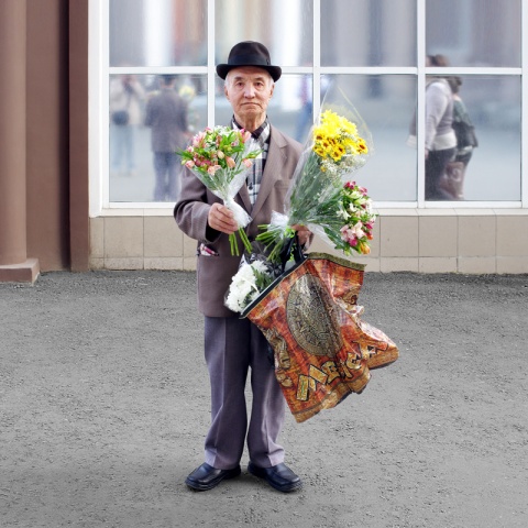 Продавец цветов автора Kuvshinov