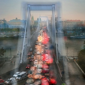 Будапешт. Мост Эржебет автора Glebov