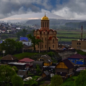 Храм в посёлке Тургояк автора fetbroyt