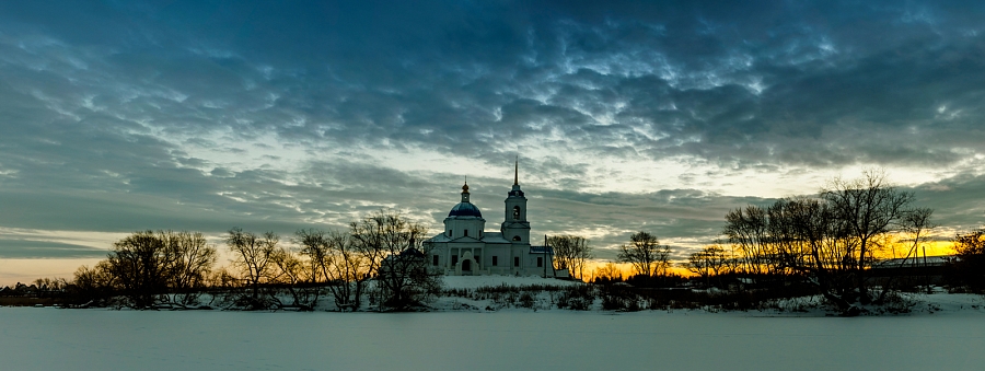 Закат в селе Б.Куяш.